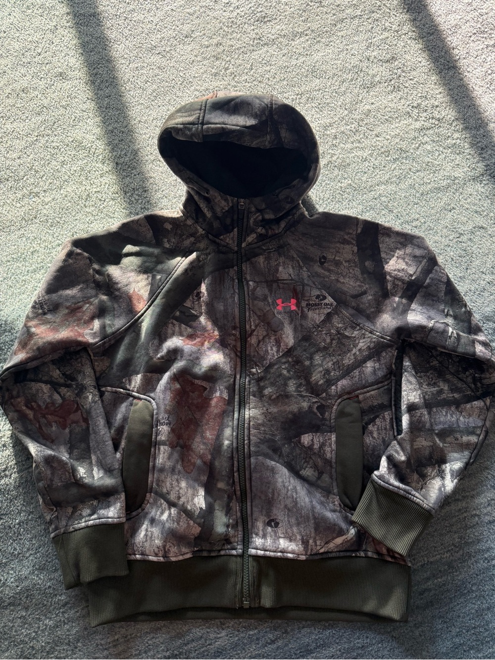 Under Armour Women's Realtree Camo Full-Zip Hoodie - Olive Green & Brown